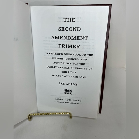 Second Amendment Primer American Heritage Library NRA Signed Presented To Dated - Picture 6 of 8